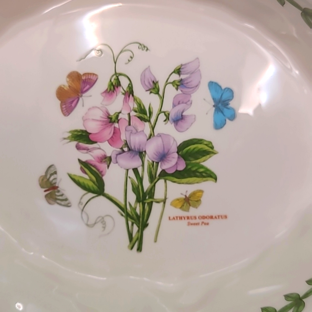 Portmeirion Botanic Garden Terrace 8" Easter/Spring serving bowl, Sweet Pea - Picture 7 of 9